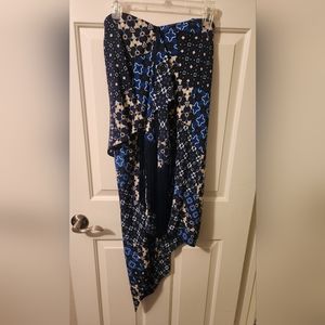 BCBG Assymetrical Blue Dress